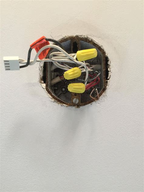 ceiling electrical box screw hole broken|screw hole in electrical box.